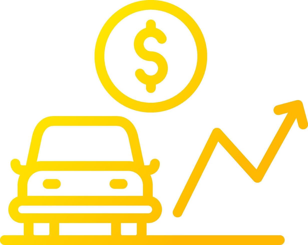 Car Loan Rates Creative Icon Design vector