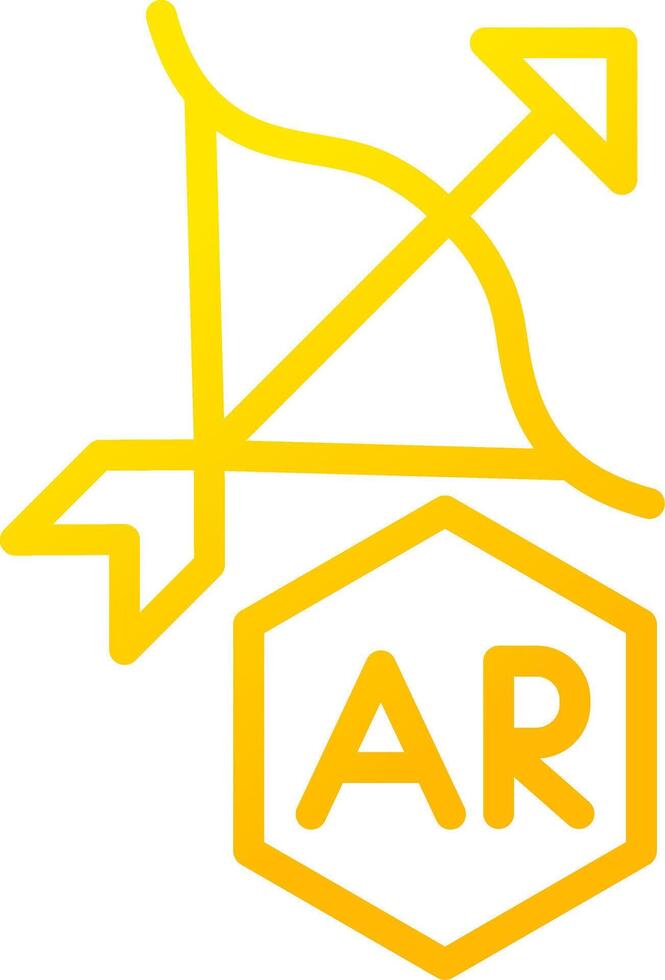 Ar Archery Creative Icon Design vector