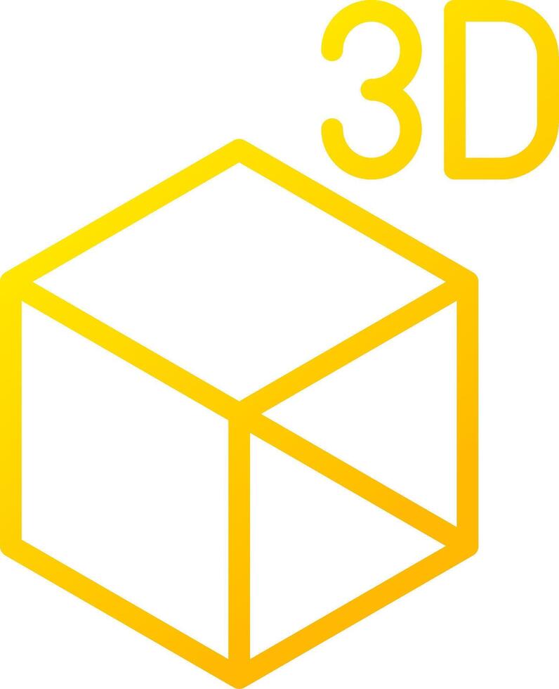 3D Object Creative Icon Design vector