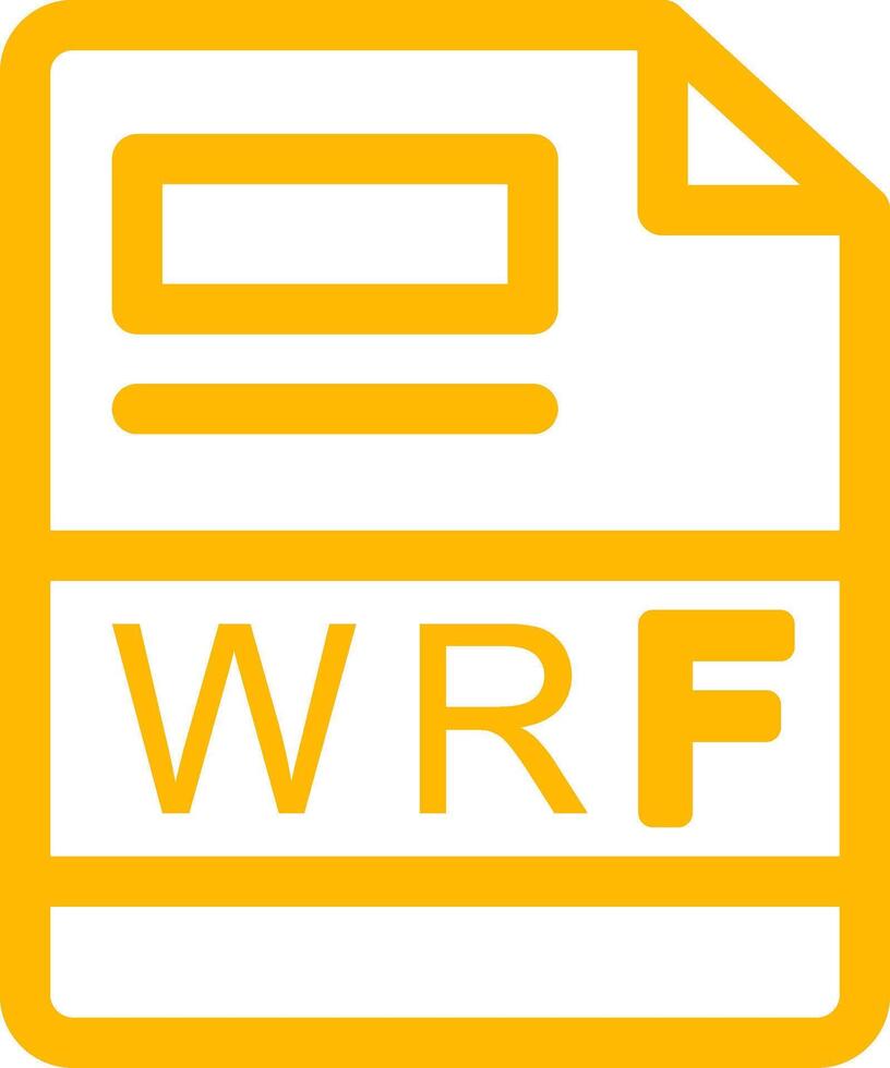 WRF Creative Icon Design vector