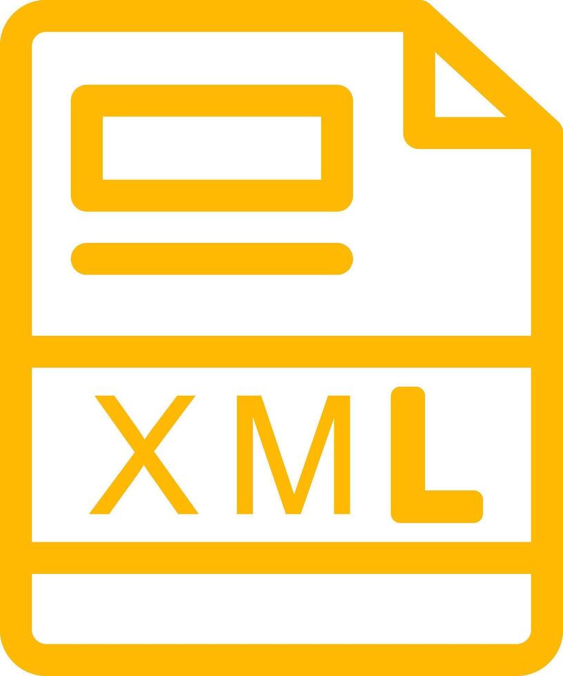 XML Creative Icon Design vector
