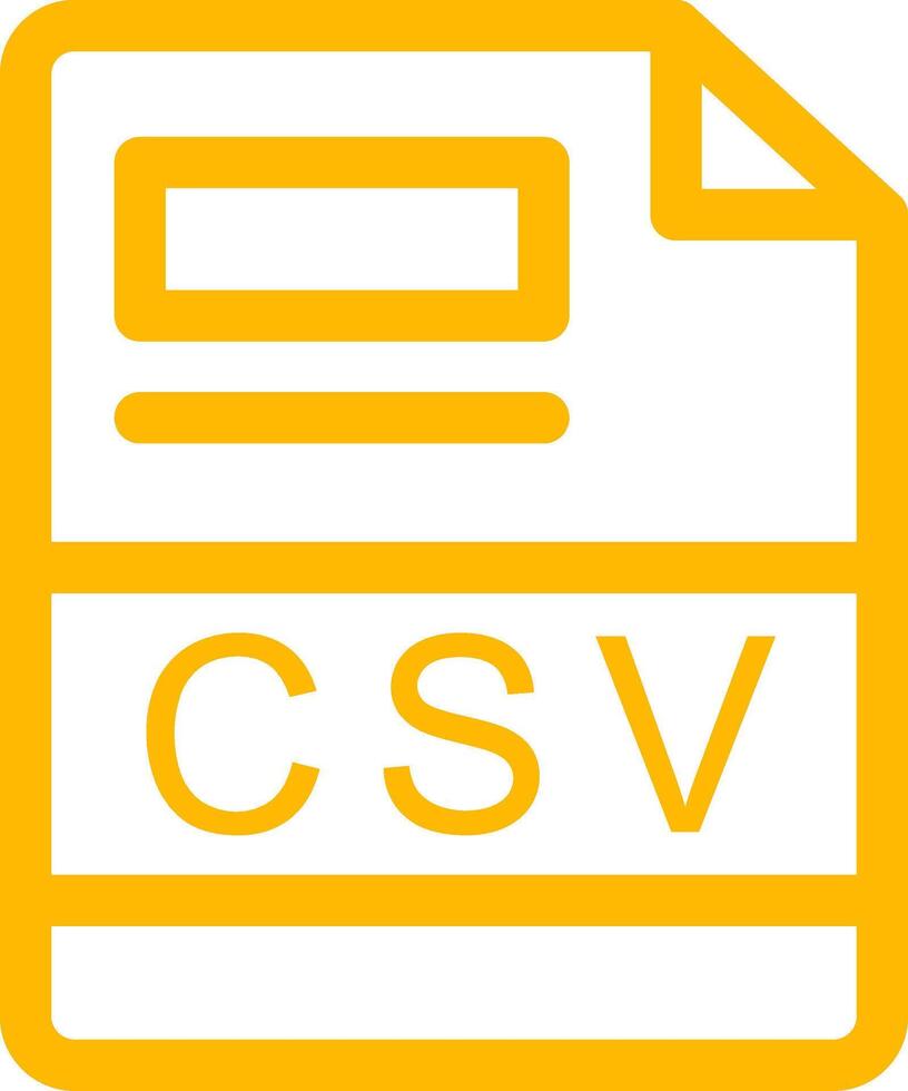 CSV Creative Icon Design vector