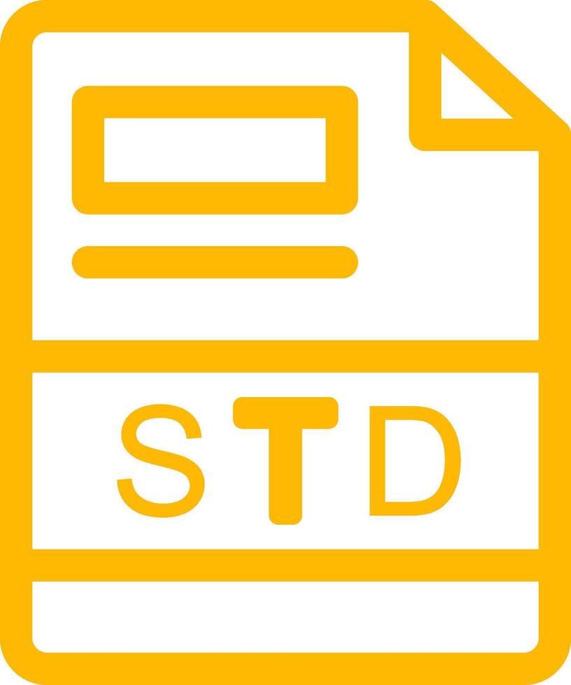 std creativo icono diseño vector