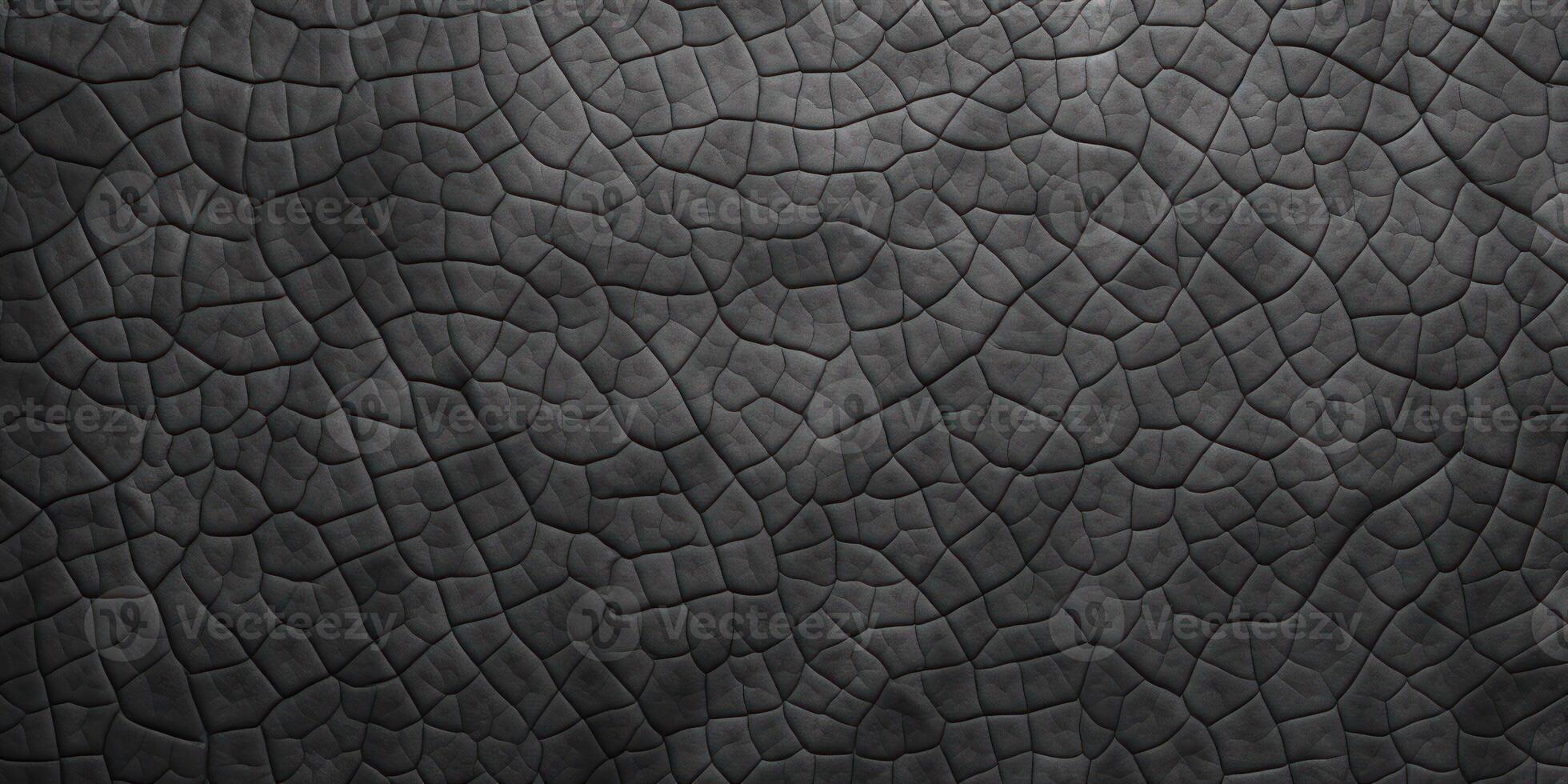 AI Generated Elephant Skin Texture. Close-up of Old African Wrinkled Elephant. Grey Safari Pattern photo
