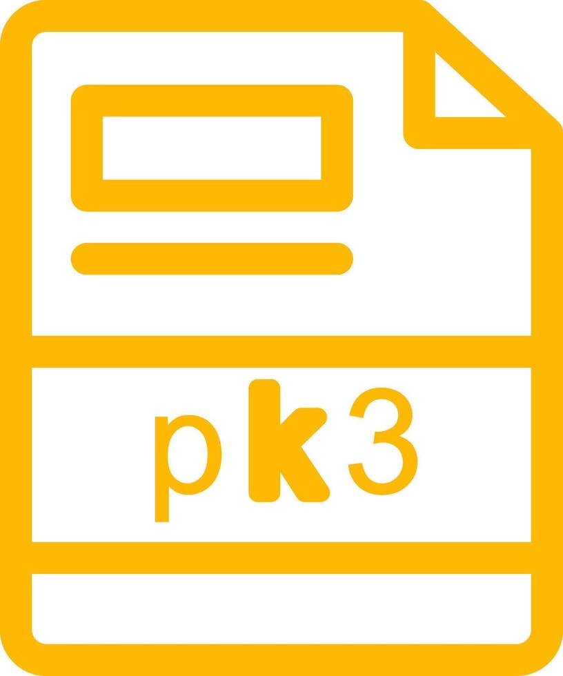 pk3 Creative Icon Design vector