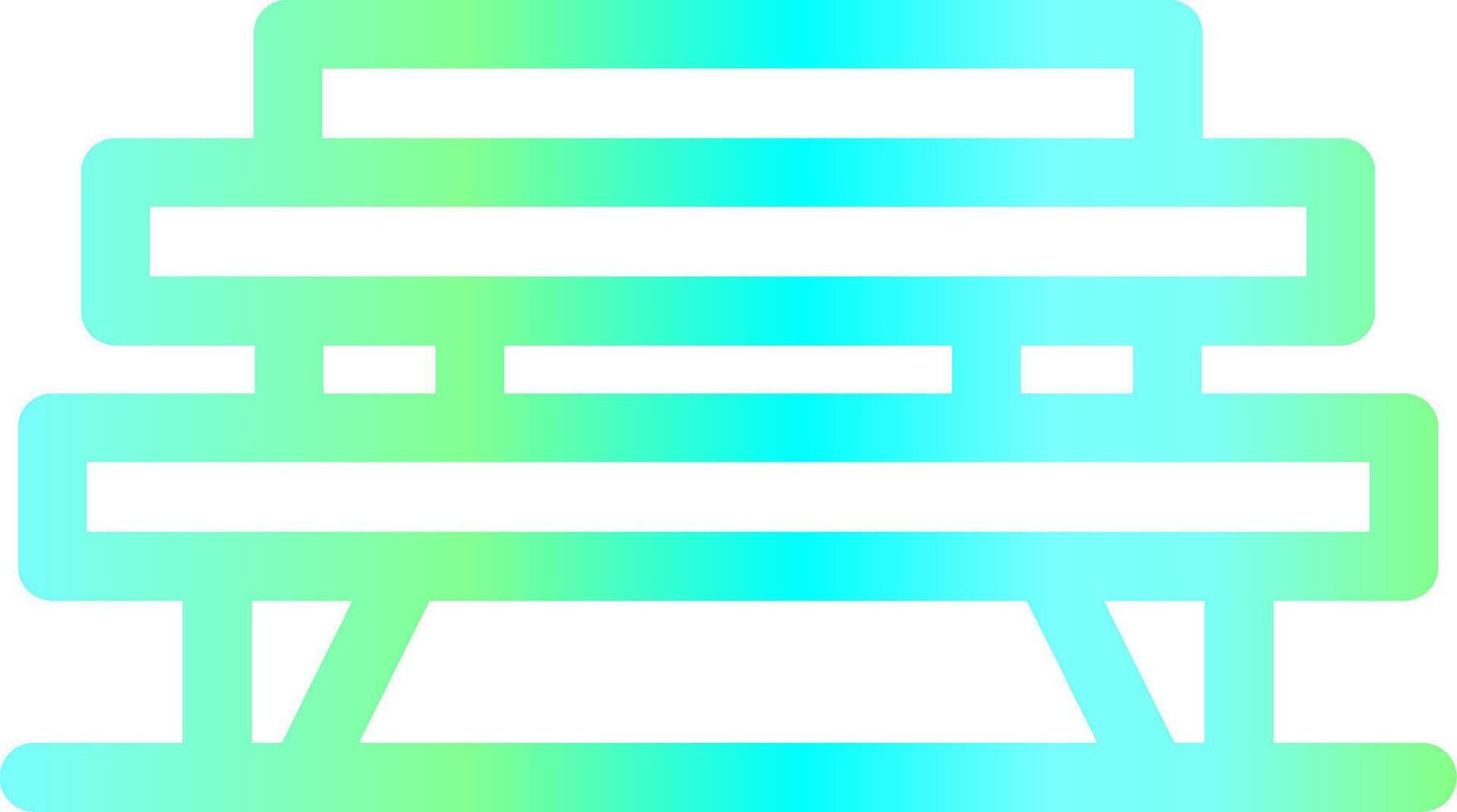 Bench Creative Icon Design vector