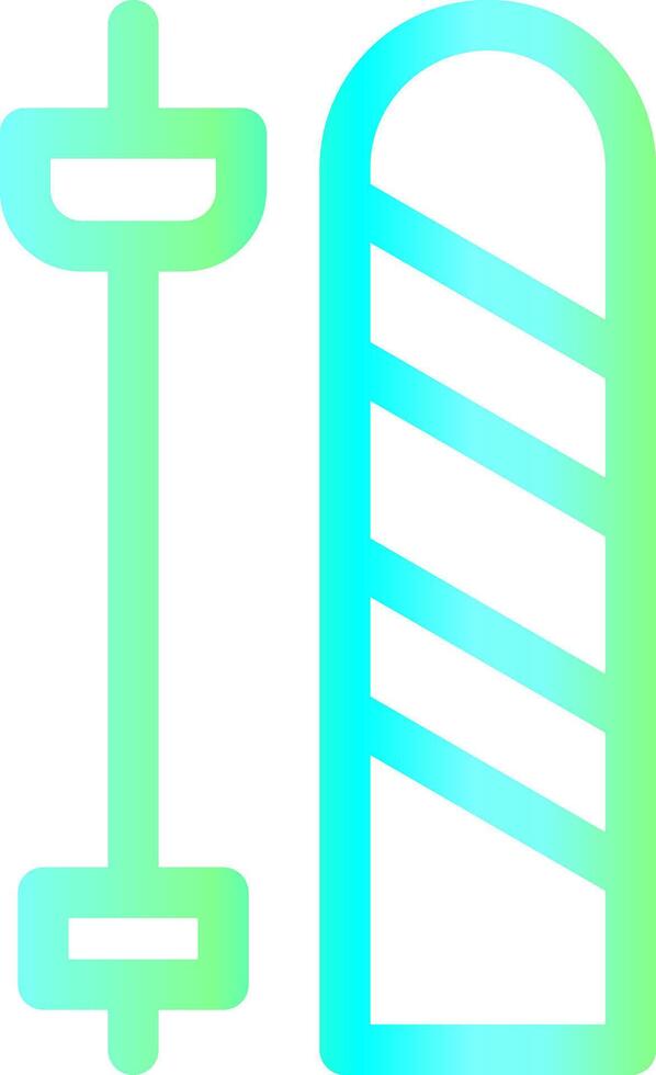 Skis Creative Icon Design vector