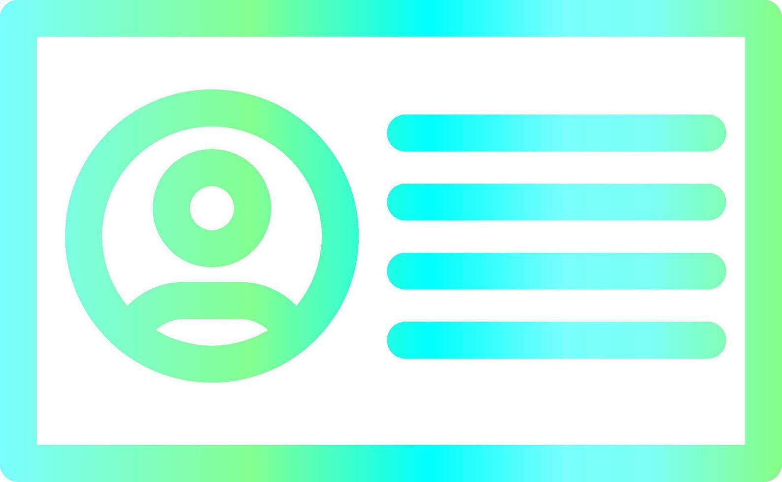 Id Card Creative Icon Design vector