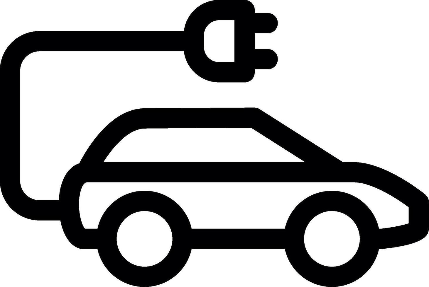 Electric Car Creative Icon Design vector