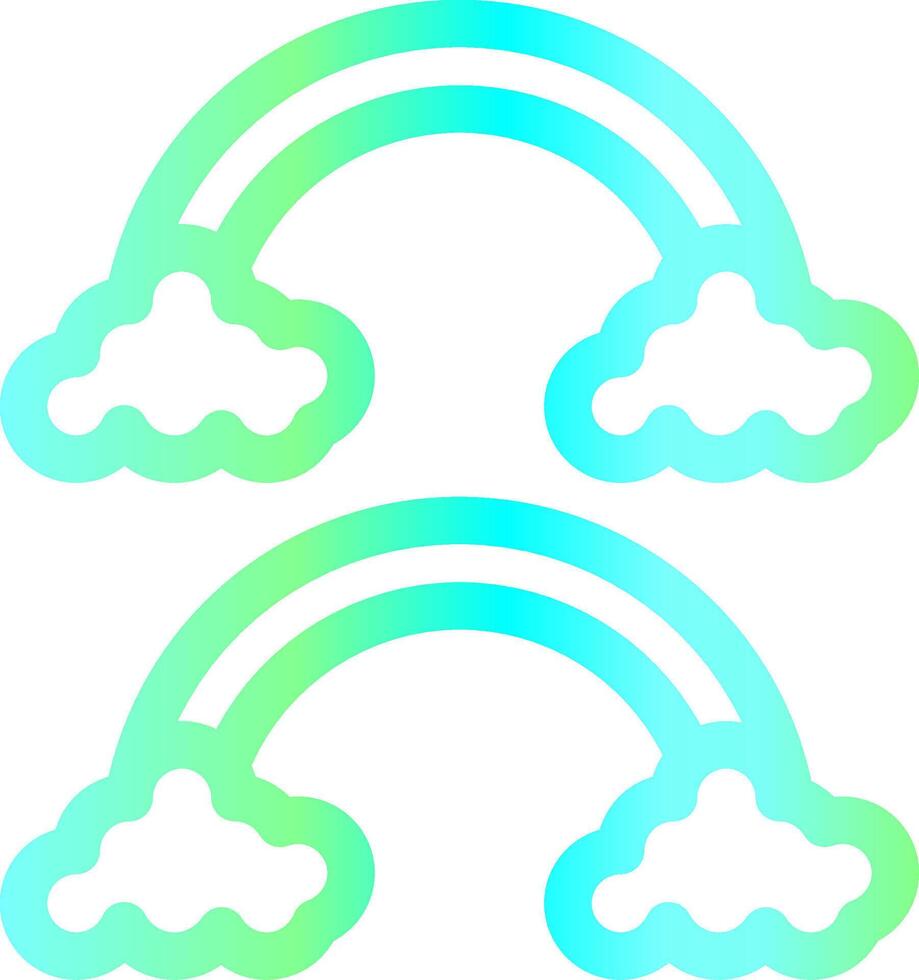 Rainbow Creative Icon Design vector