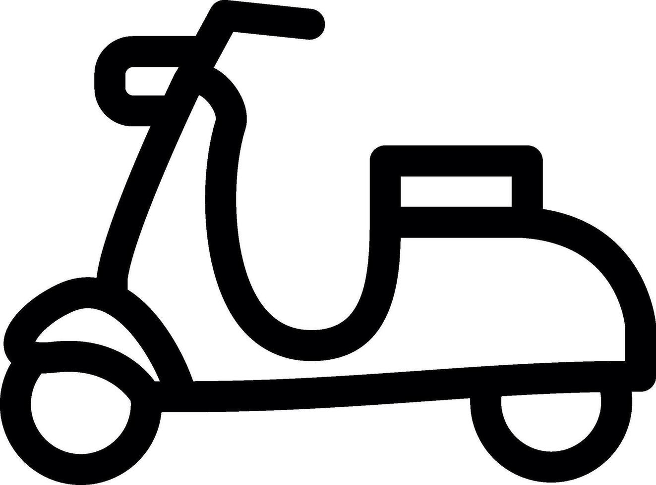 diseño de icono creativo de scooter vector