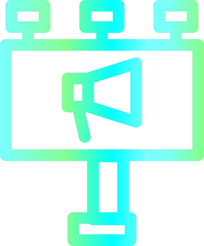 Billboard Creative Icon Design vector