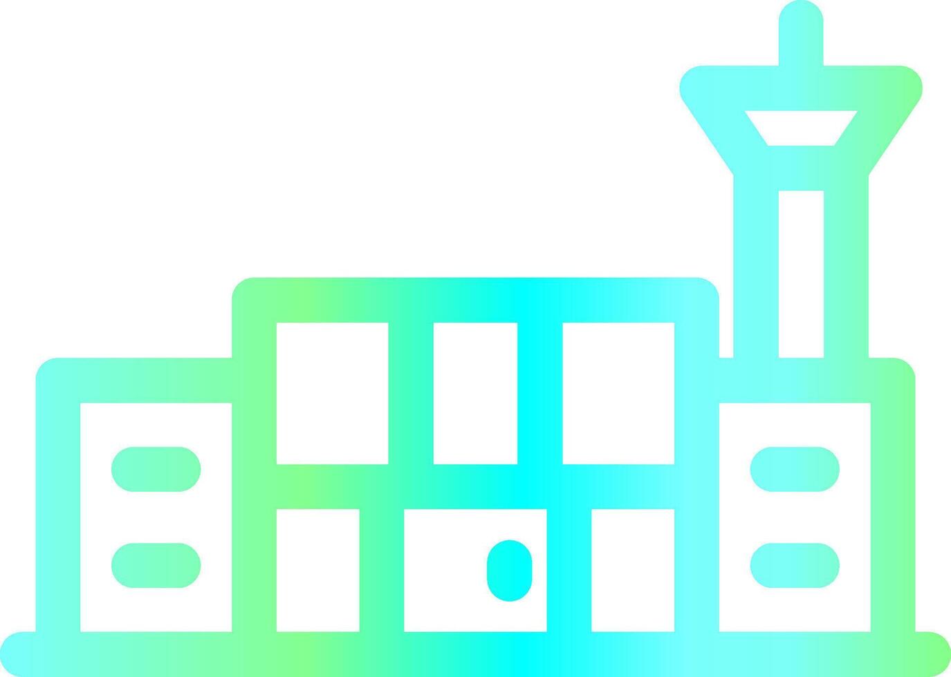 Airport Creative Icon Design vector