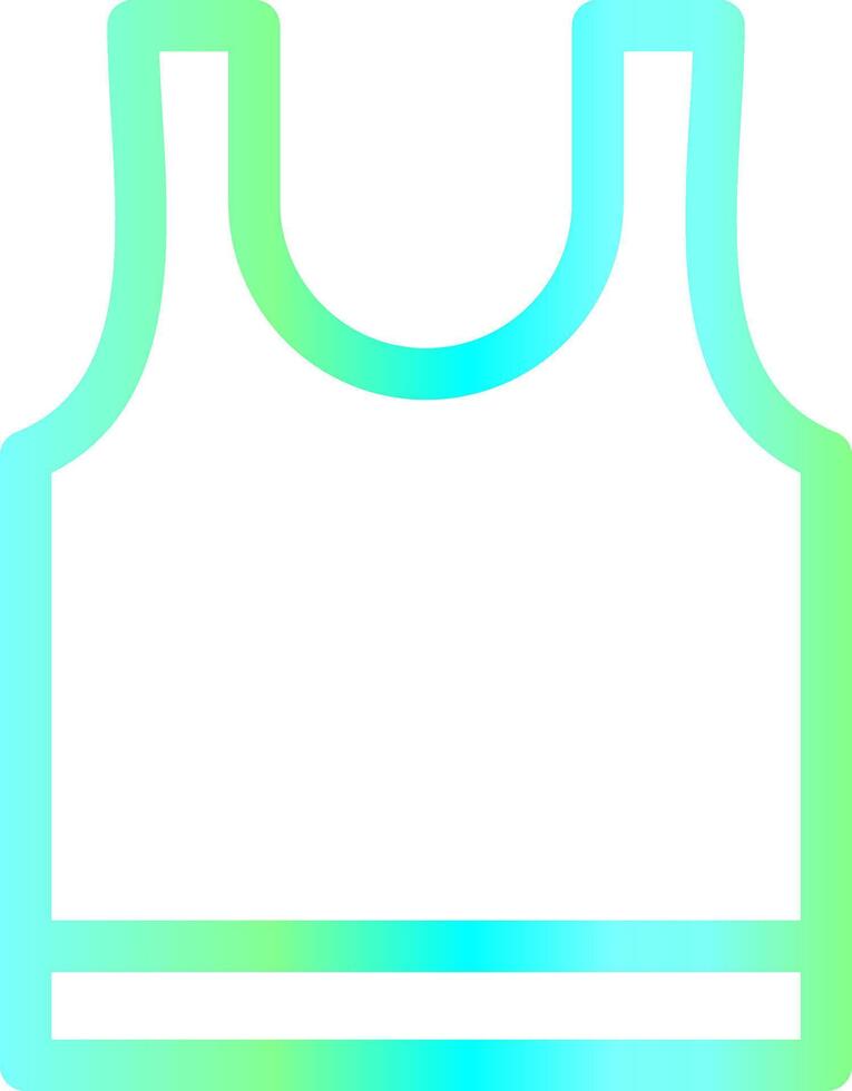 Tank Top Creative Icon Design vector