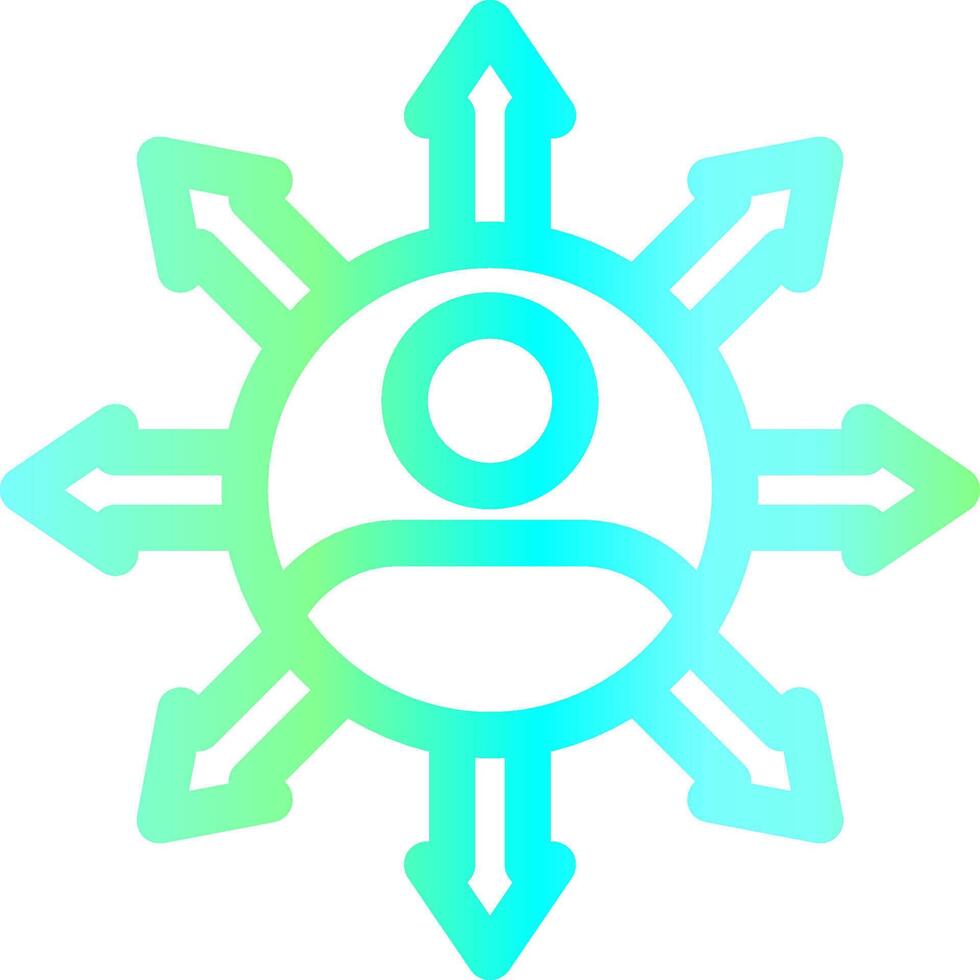 Influence Creative Icon Design vector