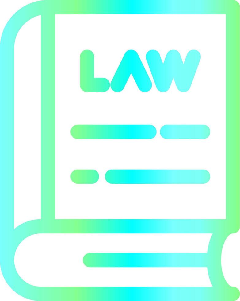 diseño de icono creativo de libro de leyes vector