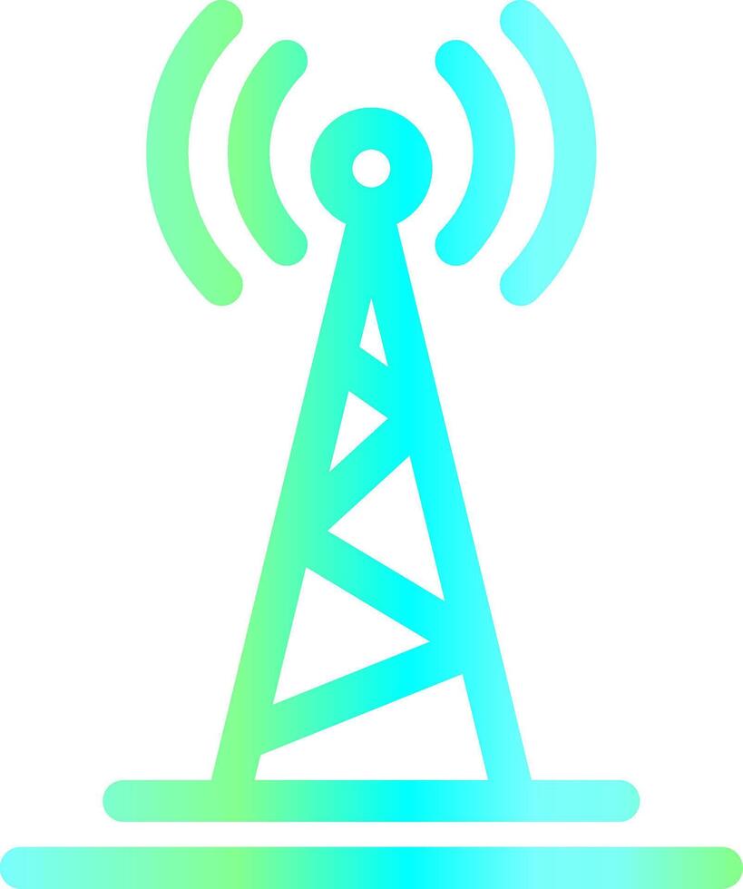 Radio Tower Creative Icon Design vector