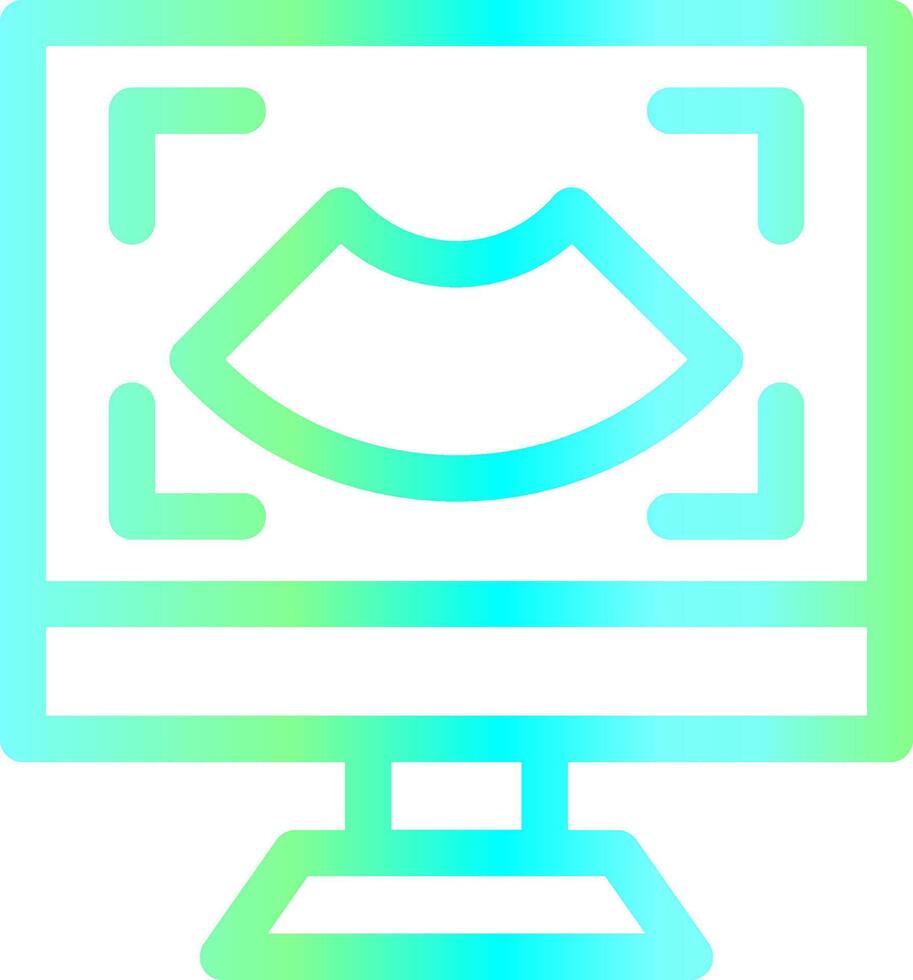 Ultrasound Creative Icon Design vector