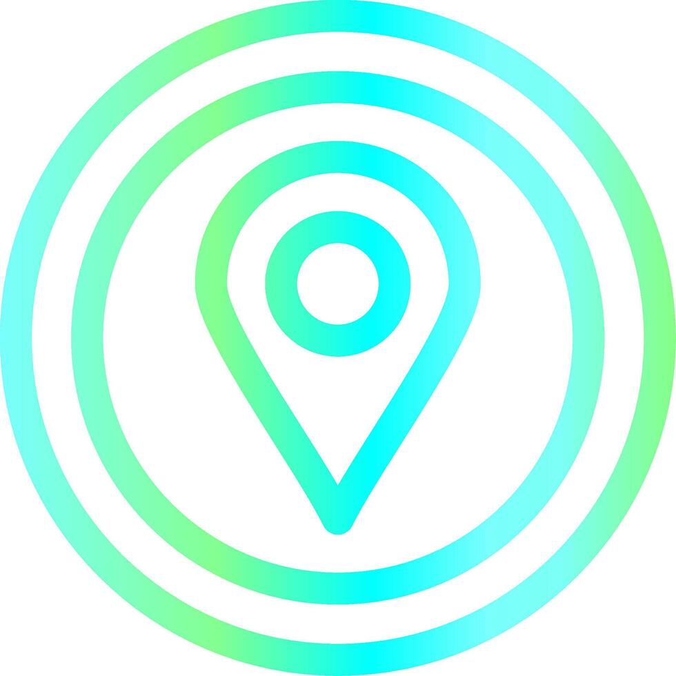 Location Pin Creative Icon Design vector