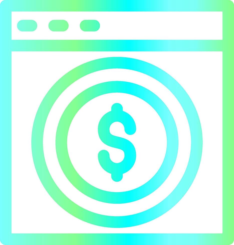 Online Payment Creative Icon Design vector