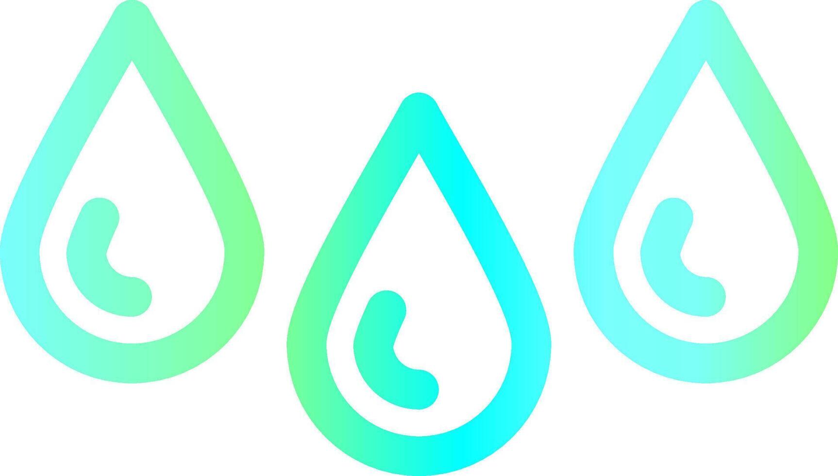 Drops Creative Icon Design vector