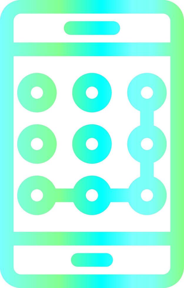 Pattern Lock Creative Icon Design vector