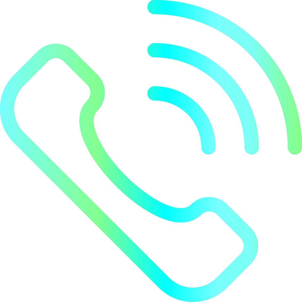 Phone Call Creative Icon Design vector