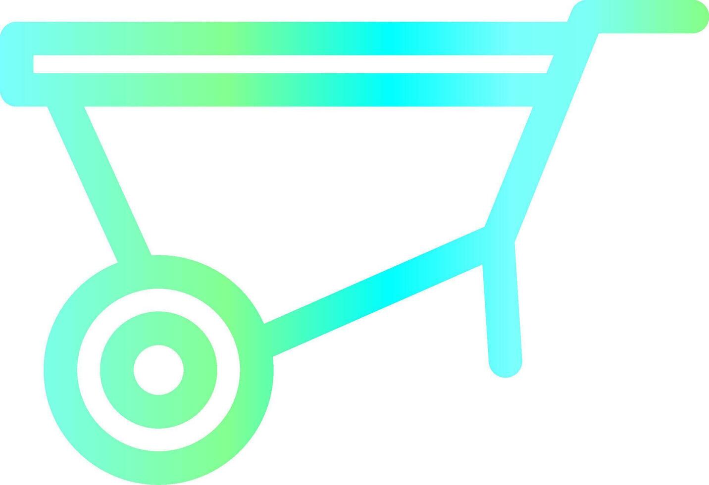 Wheelbarrow Creative Icon Design vector