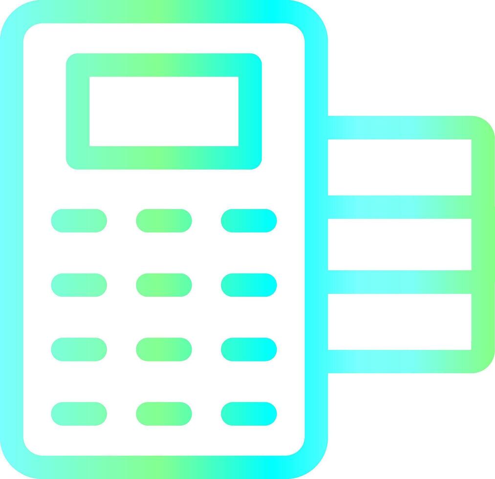 POS Terminal Creative Icon Design vector