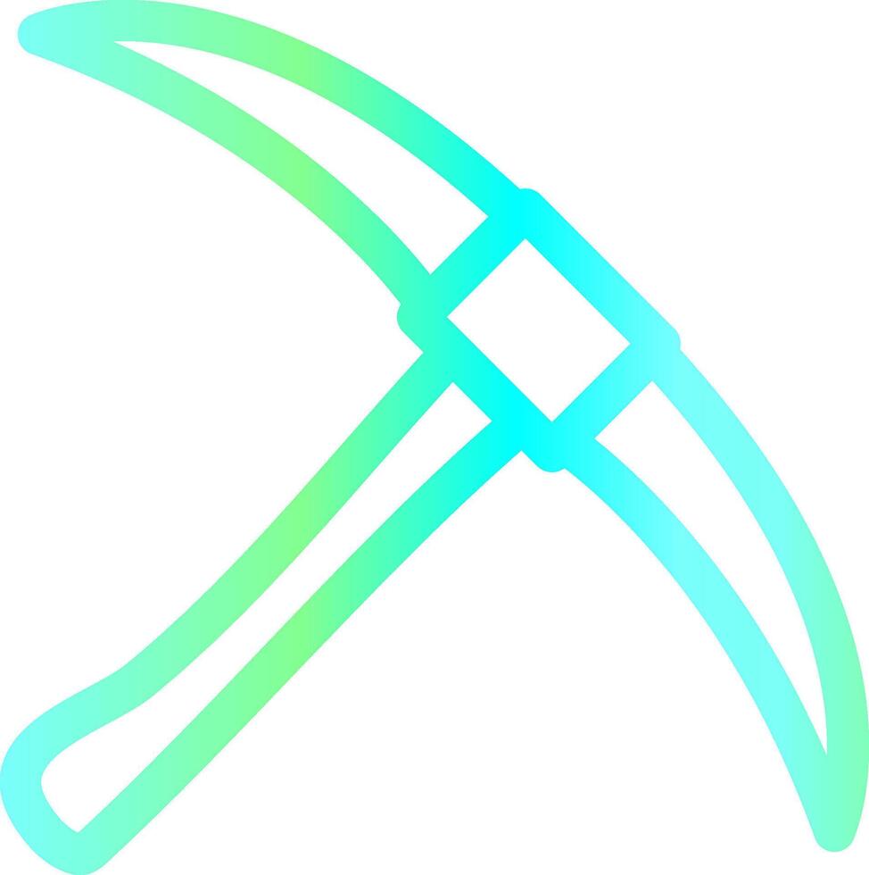 Pickaxe Creative Icon Design vector