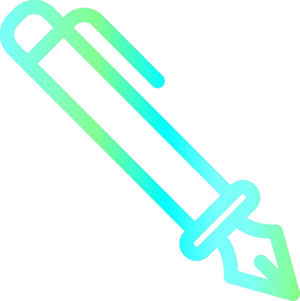 Fountain Pen Creative Icon Design vector