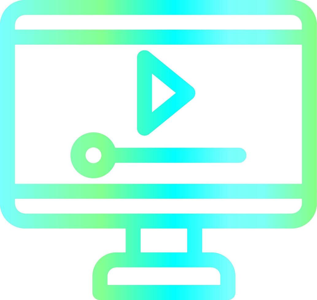 Video Player Creative Icon Design vector