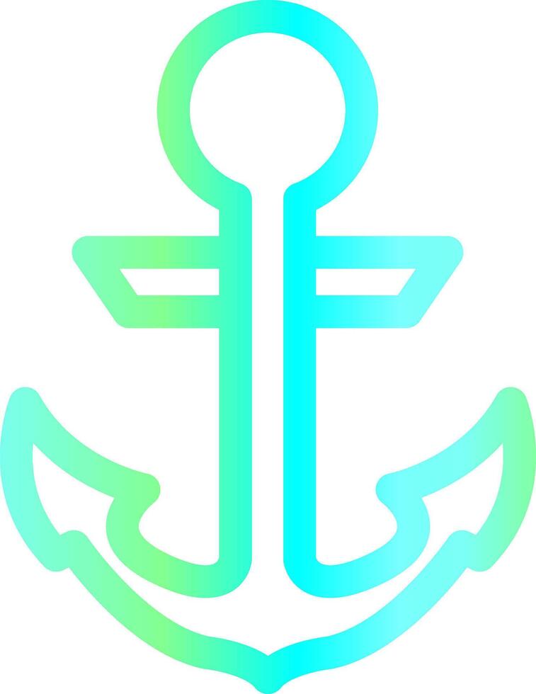 Anchor Creative Icon Design vector