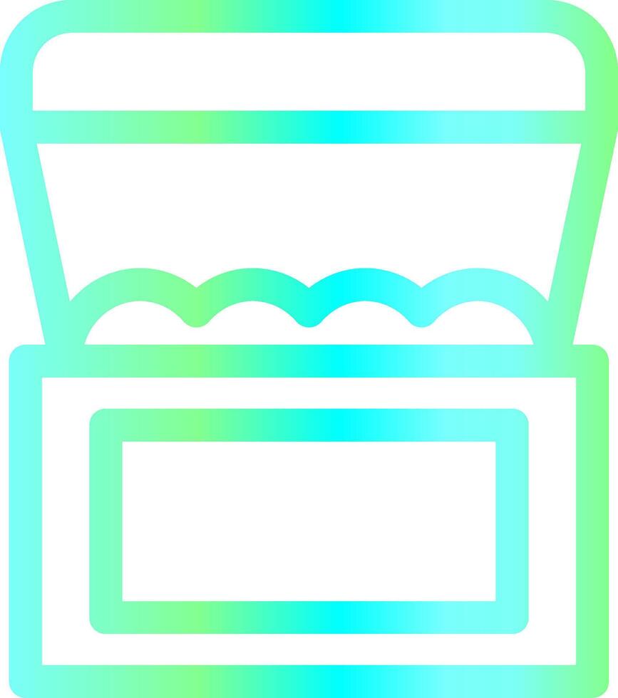 Treasure Chest Creative Icon Design vector