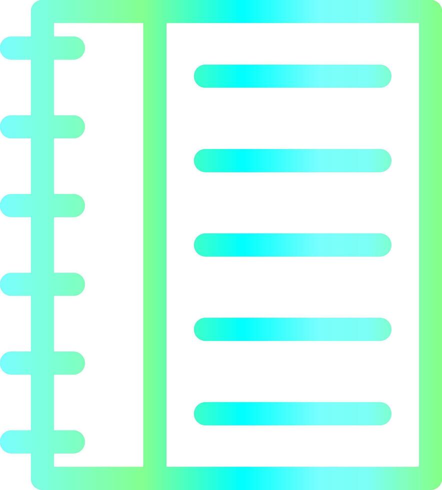 Line Blue Green Gradient Design vector