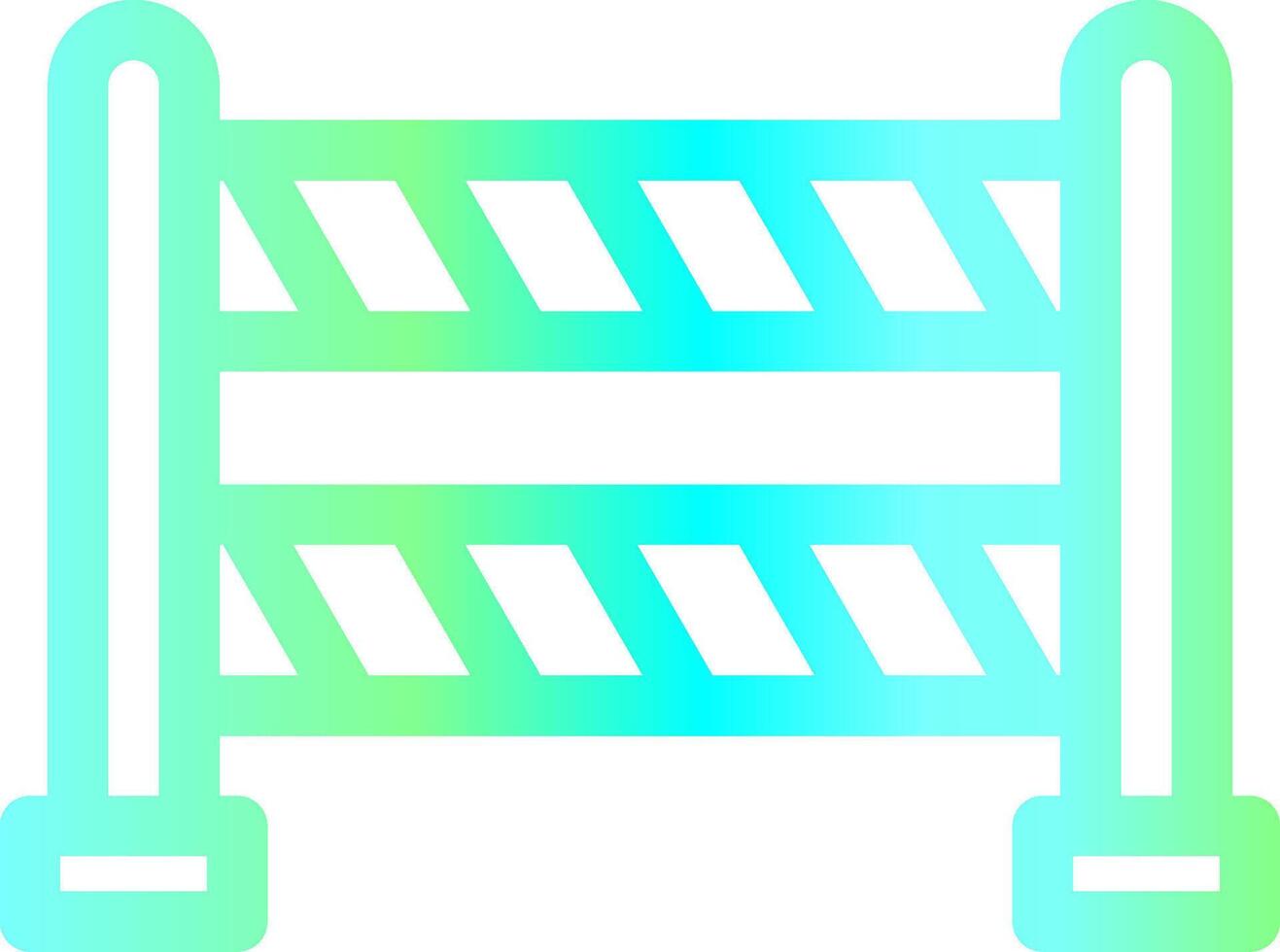 Road Blockade Creative Icon Design vector