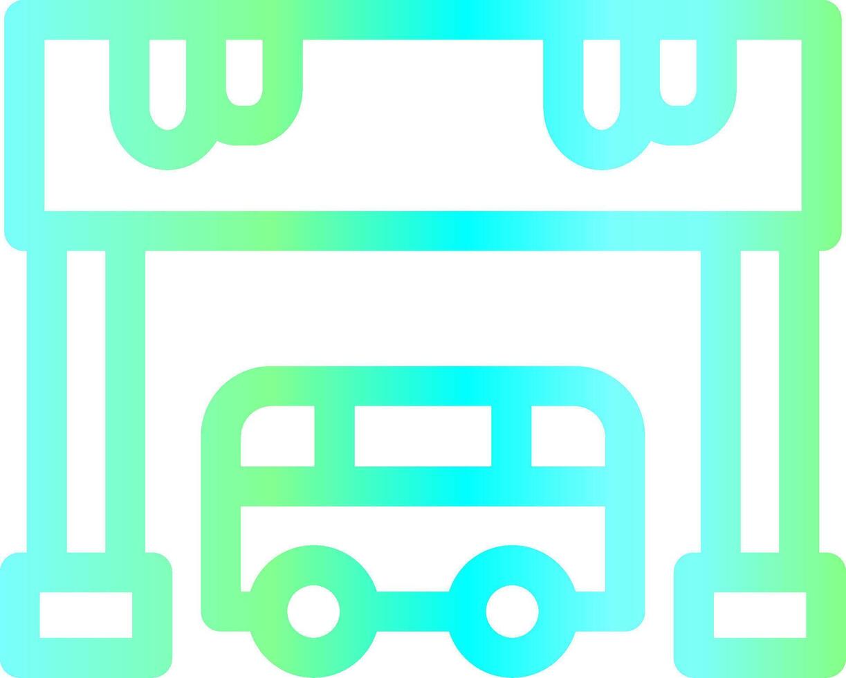 diseño de icono creativo de parada de autobús vector