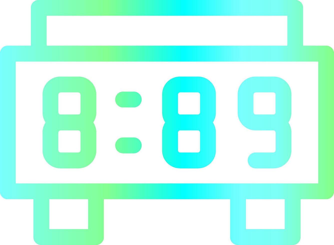 diseño de icono creativo de reloj digital vector