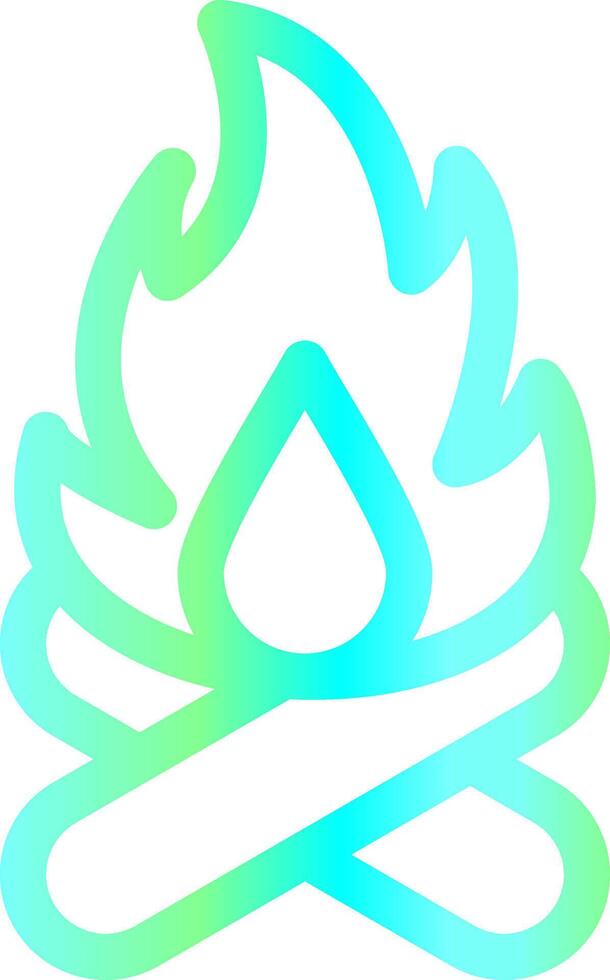 Winter Fire Creative Icon Design vector