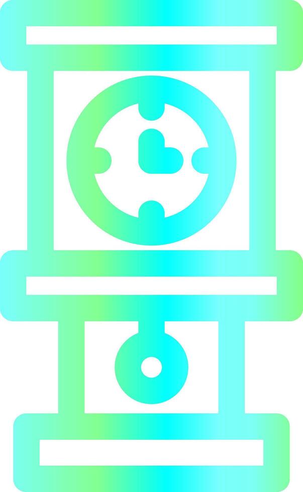 Grandfather Clock Creative Icon Design vector