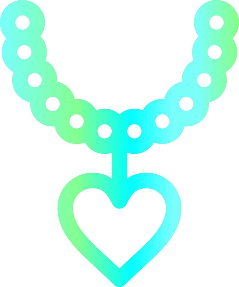 Pearl Necklace Creative Icon Design vector