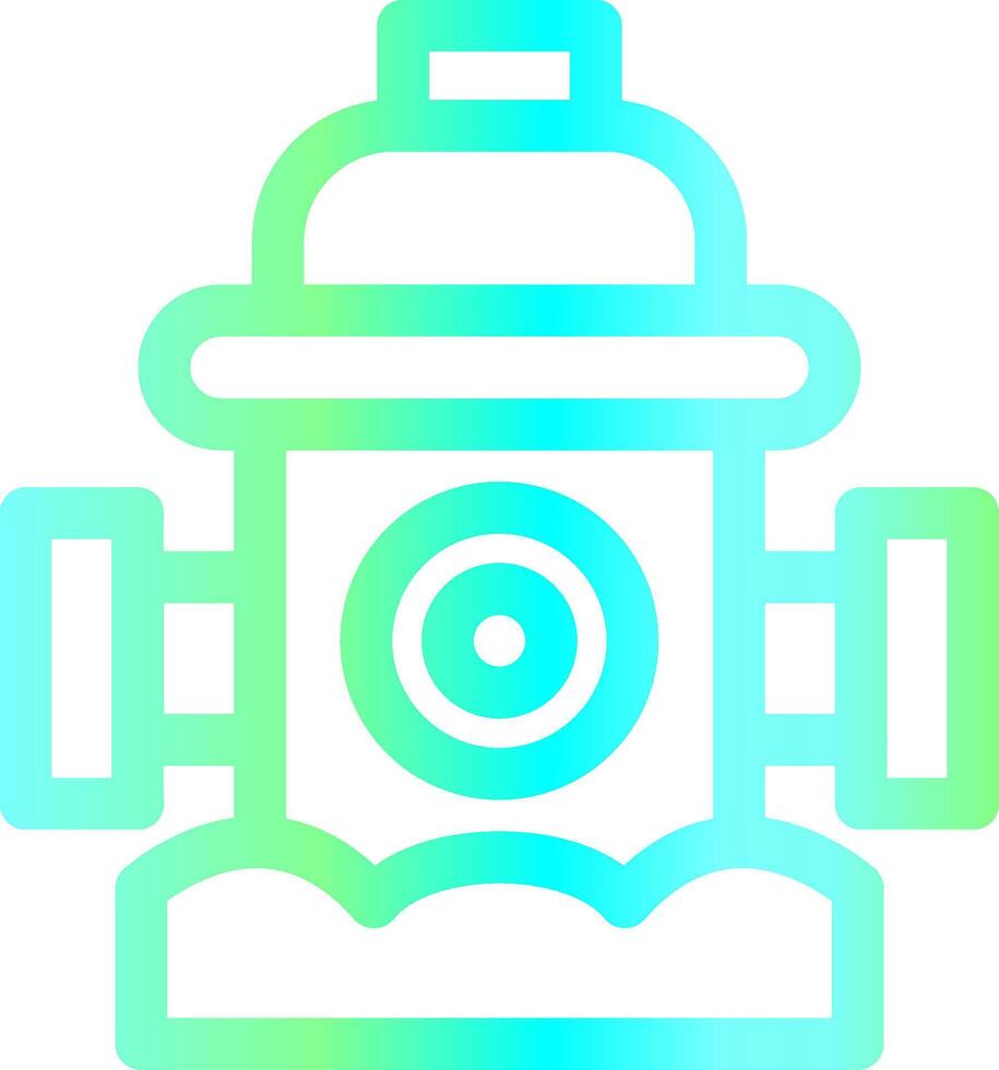 Fire Hydrant Creative Icon Design vector