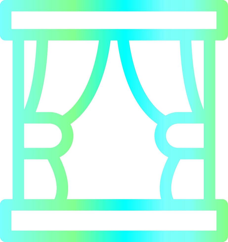 Curtain Creative Icon Design vector