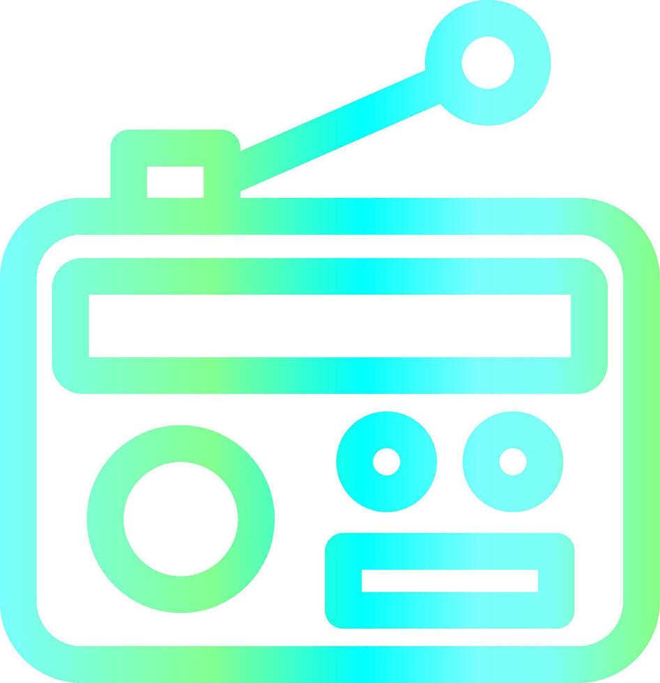 Radio Creative Icon Design vector