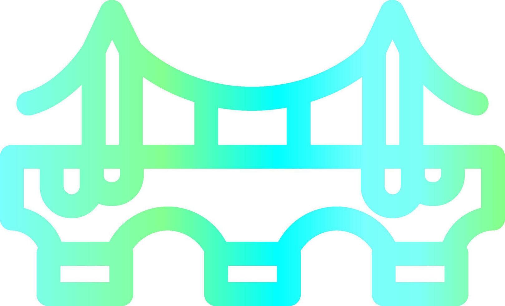 Bridge Creative Icon Design vector