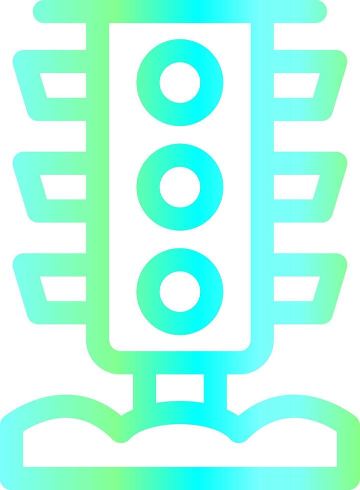 Traffic Light Creative Icon Design vector