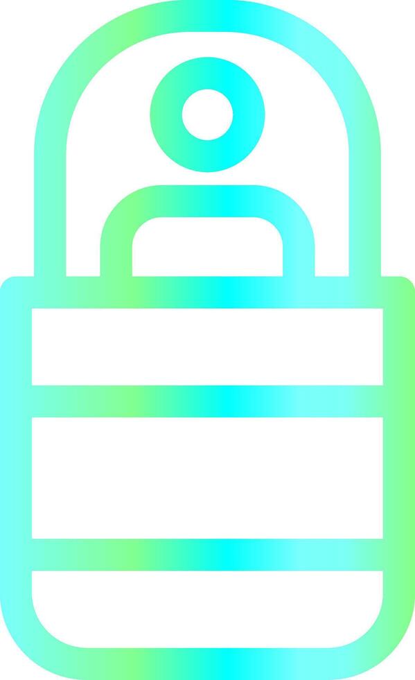 Sleeping Bag Creative Icon Design vector