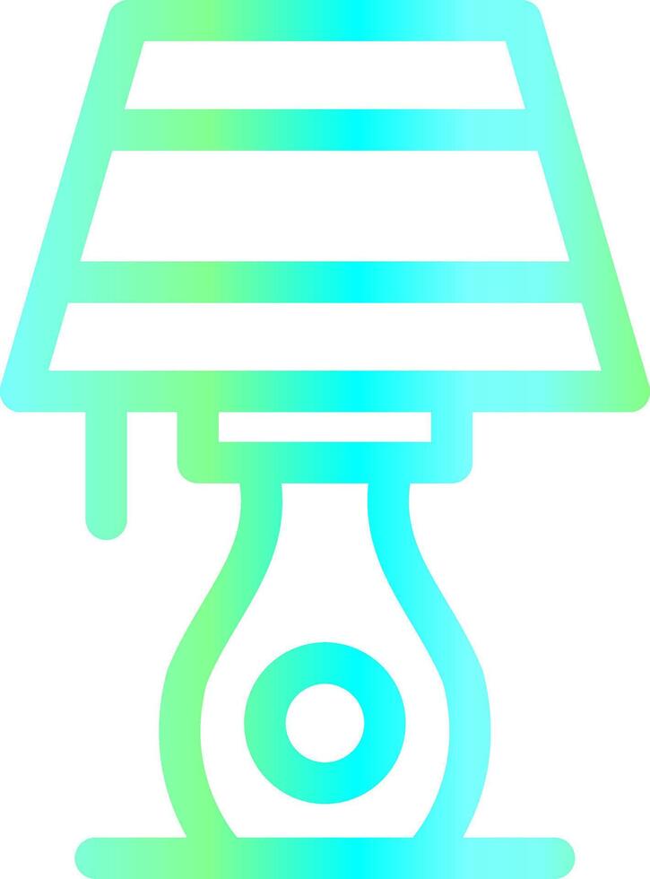 Table Lamp Creative Icon Design vector