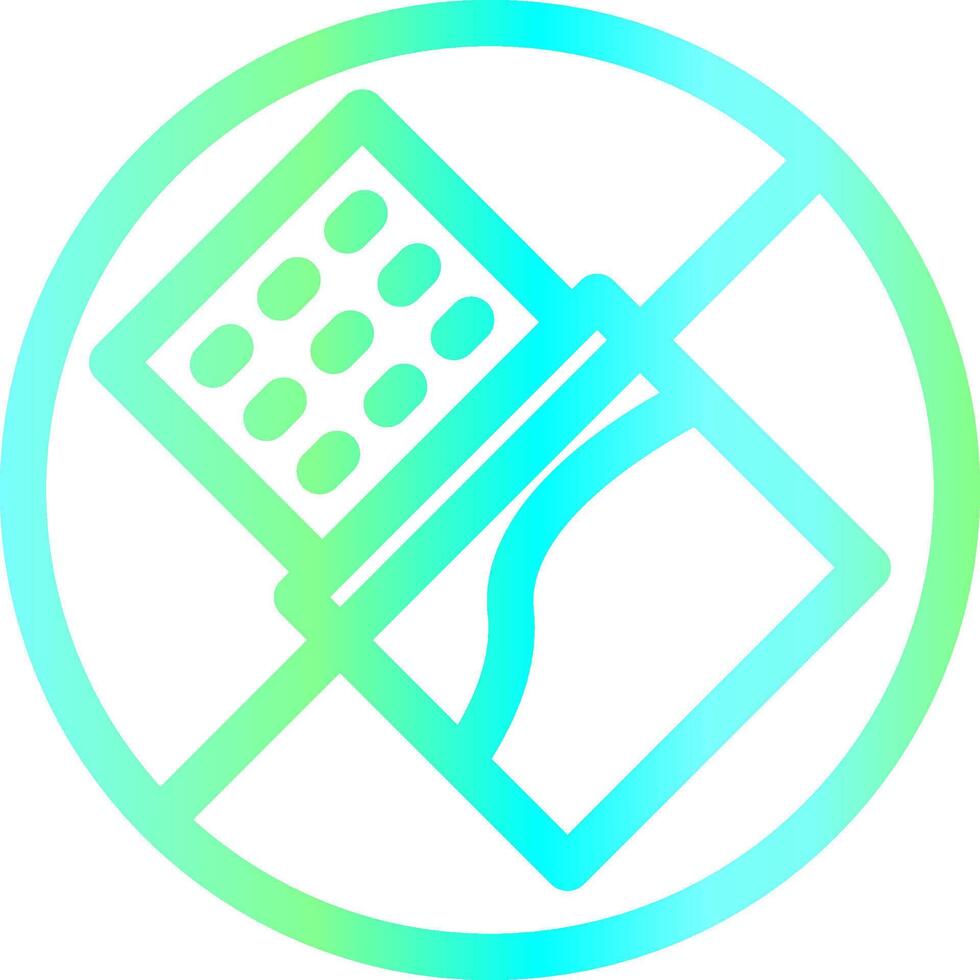 No Chocolate Creative Icon Design vector