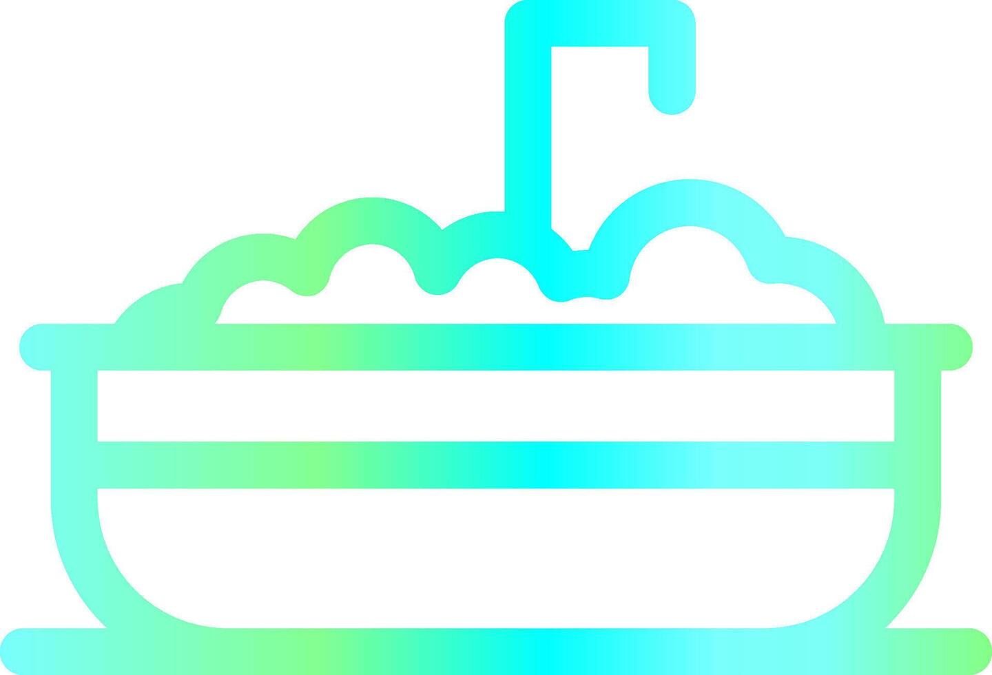 Bathtub Creative Icon Design vector